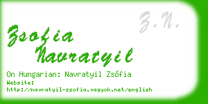 zsofia navratyil business card