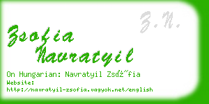 zsofia navratyil business card